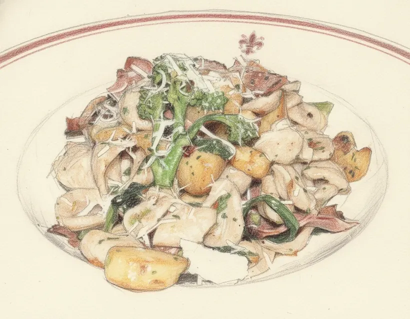 Pasta e Patate alla Tijella